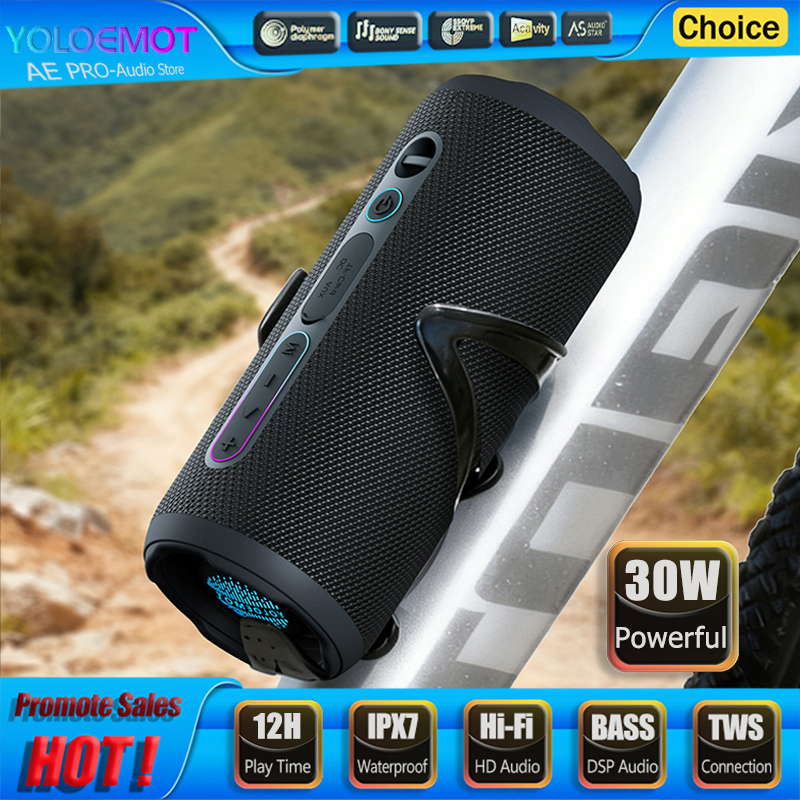 Portable Bluetooth Speaker Waterproof Ipx7 - 30W Portable Bluetooth Speaker Wireless EQ