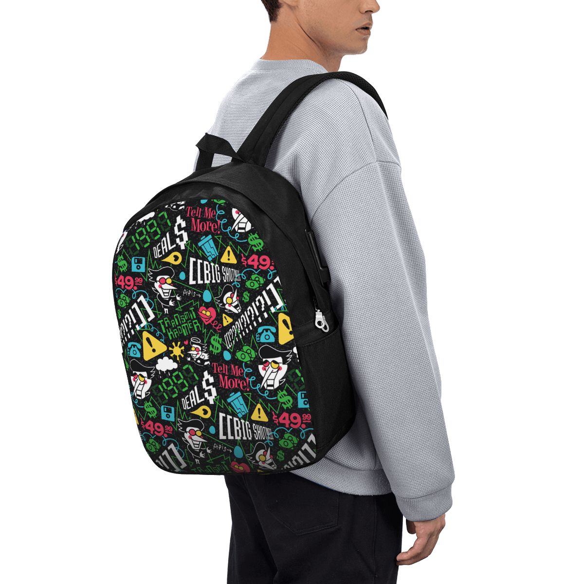 Laptops - Deltarune SPAMTON G Backpack Travel Notebook
