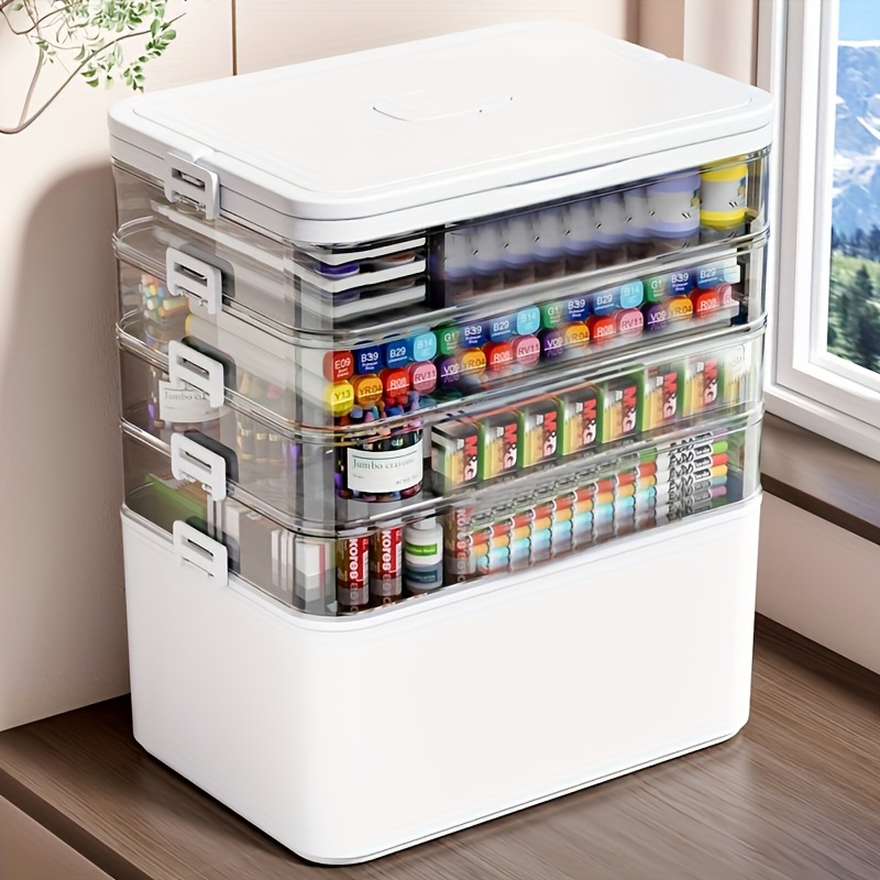 Laptops - Multifunctional Multi-Layer Storage Box with Handle,