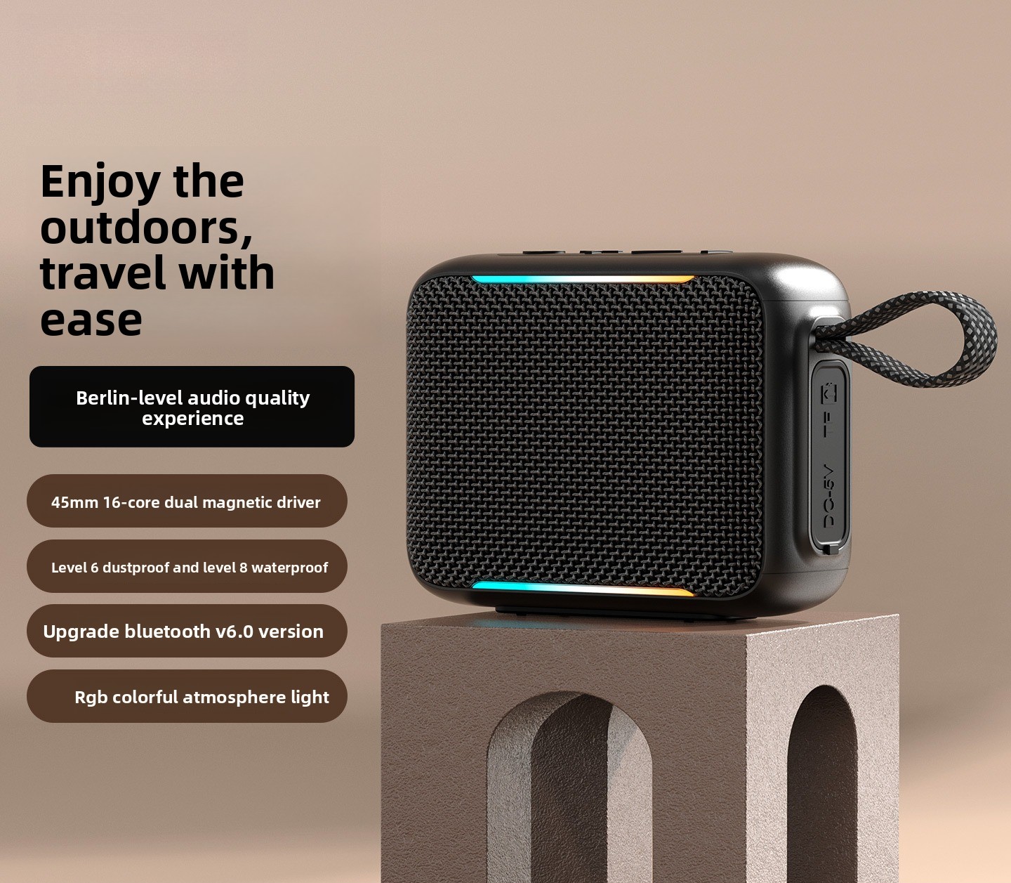 Portable Bluetooth Speaker Waterproof Ipx7 - New Outdoor Waterproof Portable Bluetooth Bass