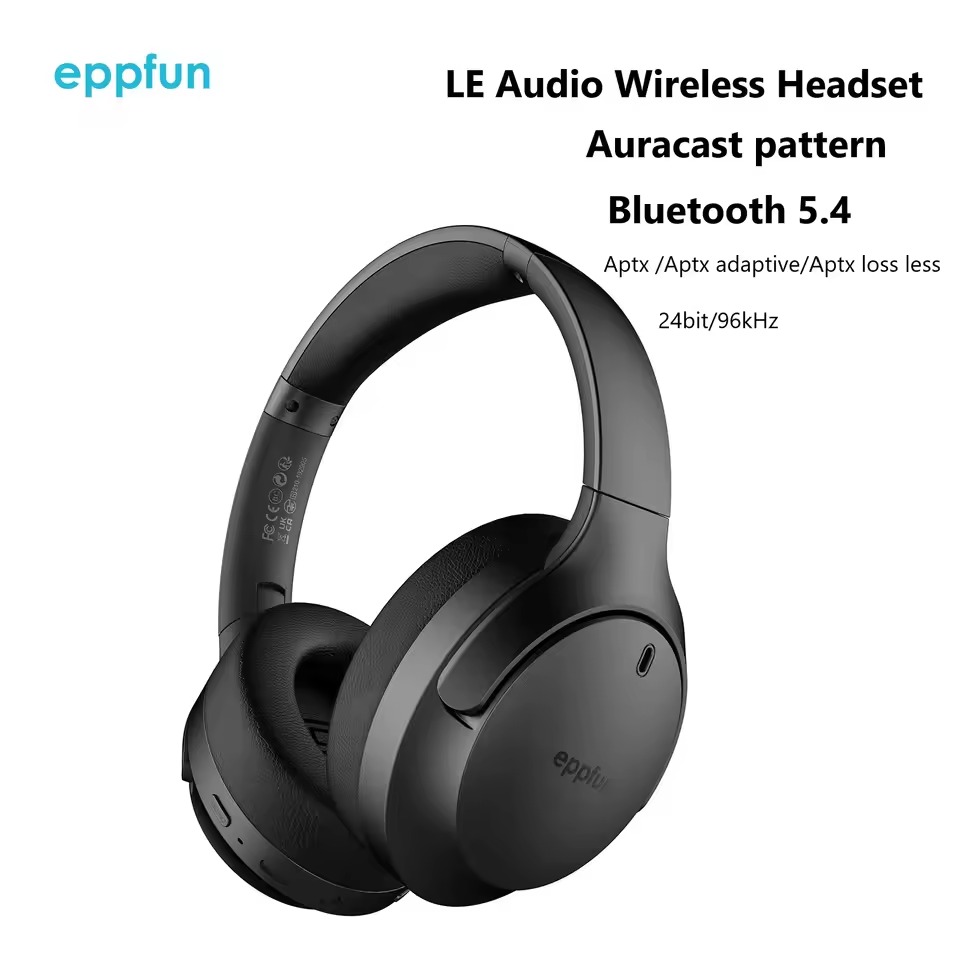 Anc Wireless Over Ear Headphones - Eppfun LE Audio Auracast Bluetooth 5.4