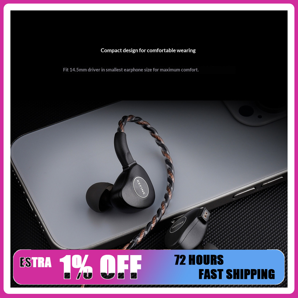 Planar Magnetic Iem Earphones - KEFINE Klanar 14.5mm Planar Magnetic Driver