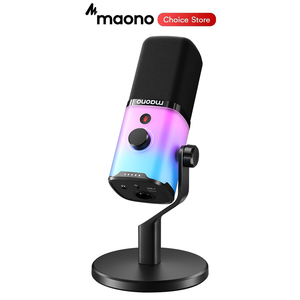 Gaming Headset With Mic Rgb - MAONO PD100X RGB Gaming Microphone USB/XLR