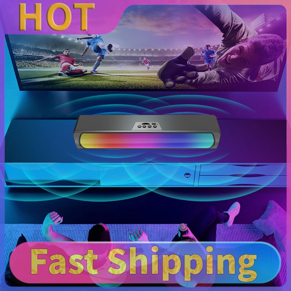 Rgb Computer Soundbar For Pc - Portable Computer Sound Bar Speakers RGB