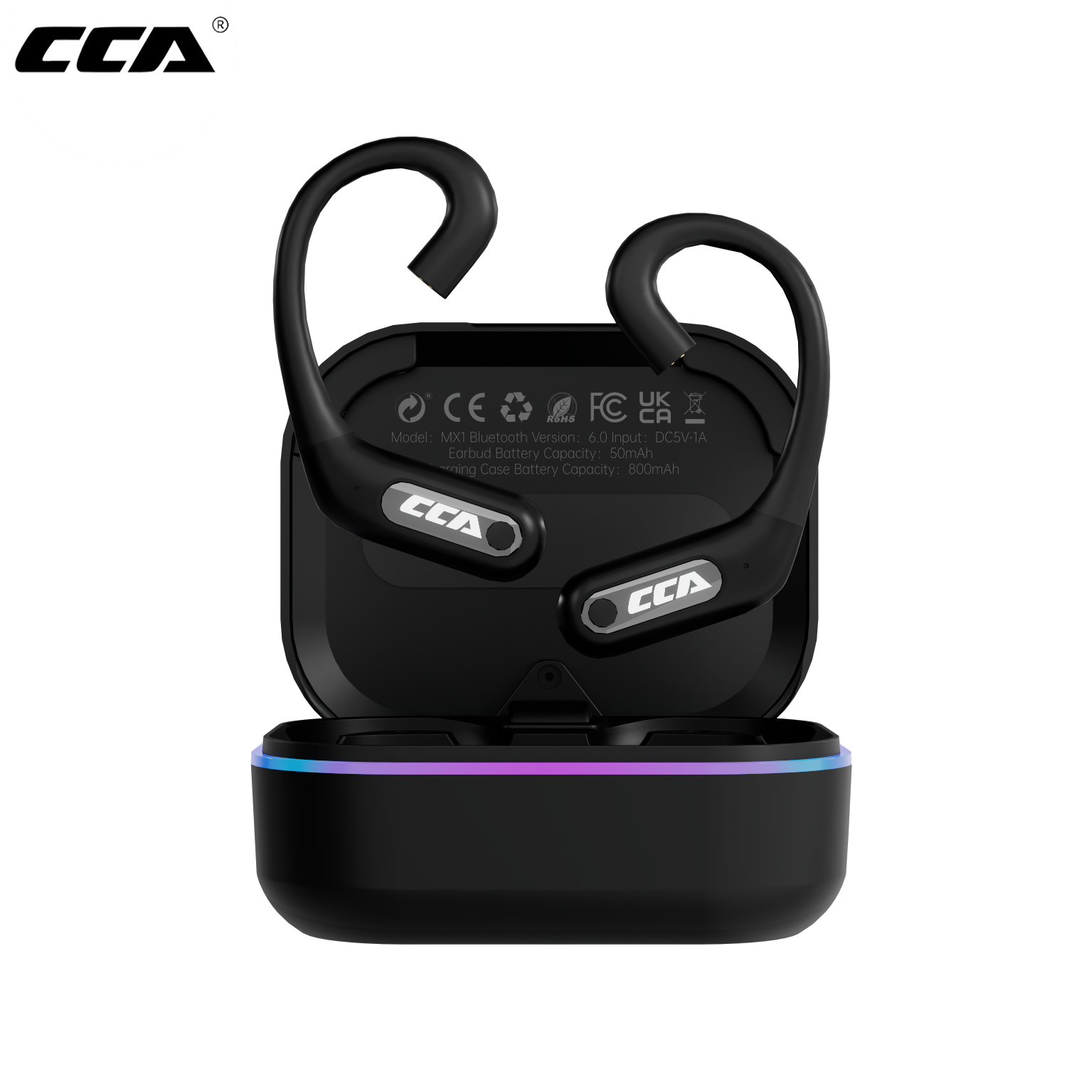 Type C Wired Earphones With Mic - CCA MX1 HD Bluetooth-Compatible Module 6.0
