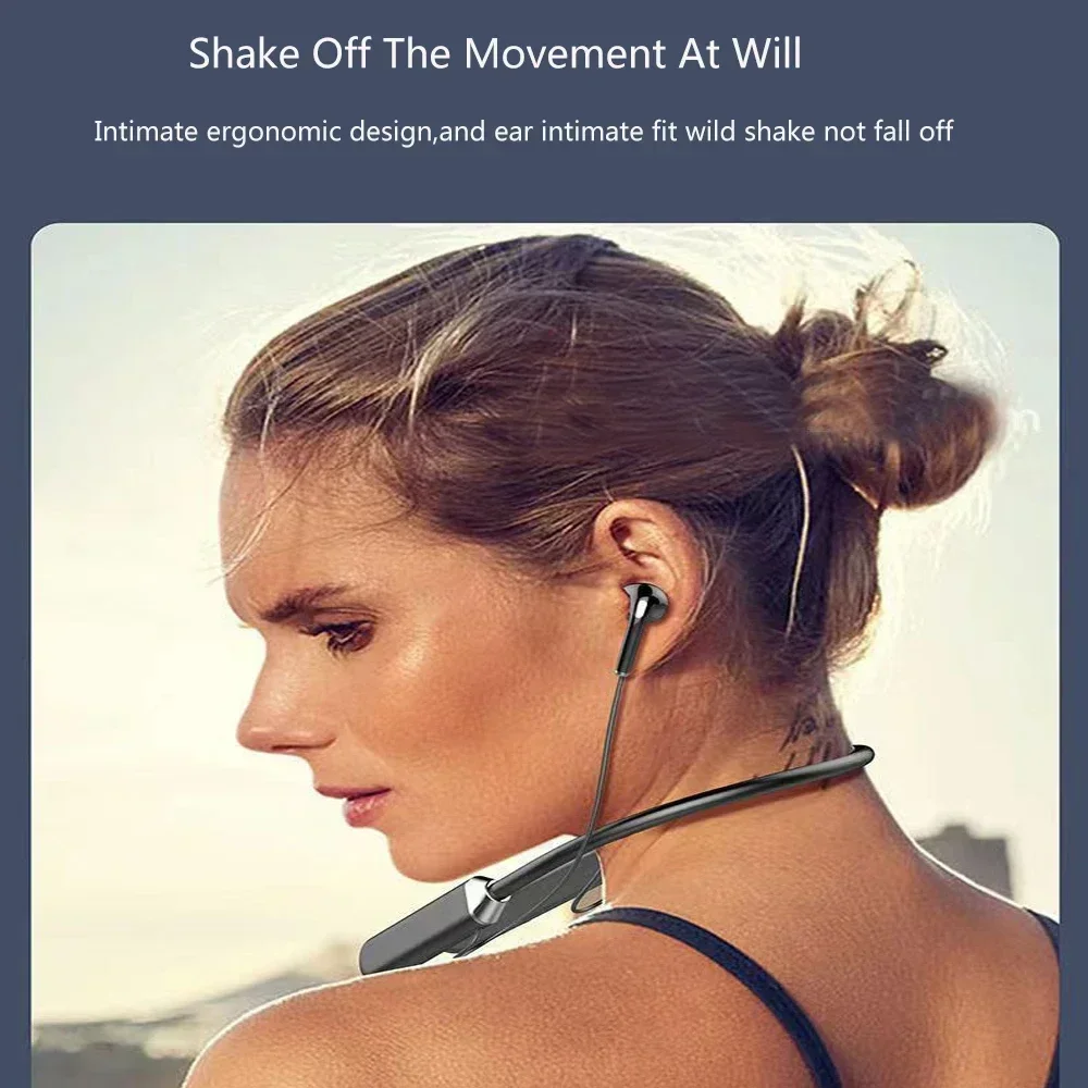 Magnetic Neckband Sports Earphones - Wireless Headphones Bluetooth 5.0 Neckband Earphones