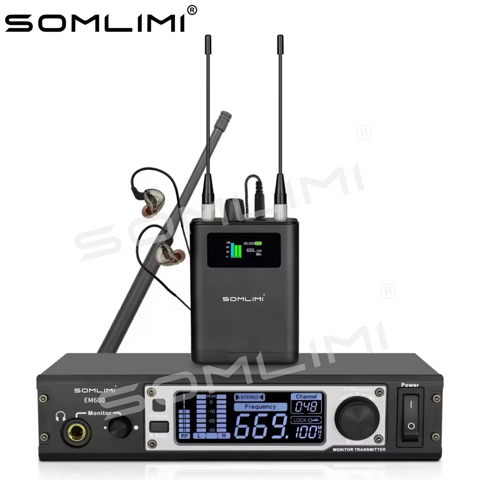In Ear Monitors For Singers - SOMLIMI Professional EM600 In Ear Wireless