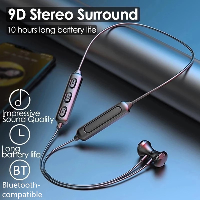 Magnetic Neckband Sports Earphones - Wireless Bluetooth 5.0 Earphones Magnetic Sports