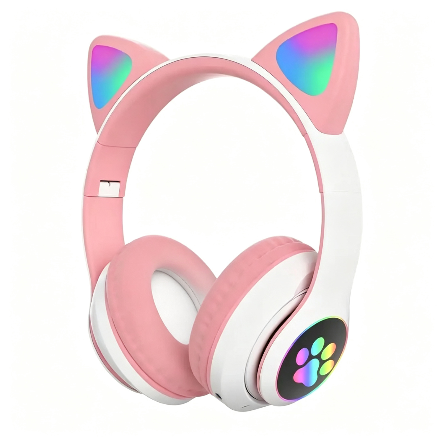 Cat Ear Bluetooth Headset Led - Cute Cat Ear Bluetooth Compatible Headset