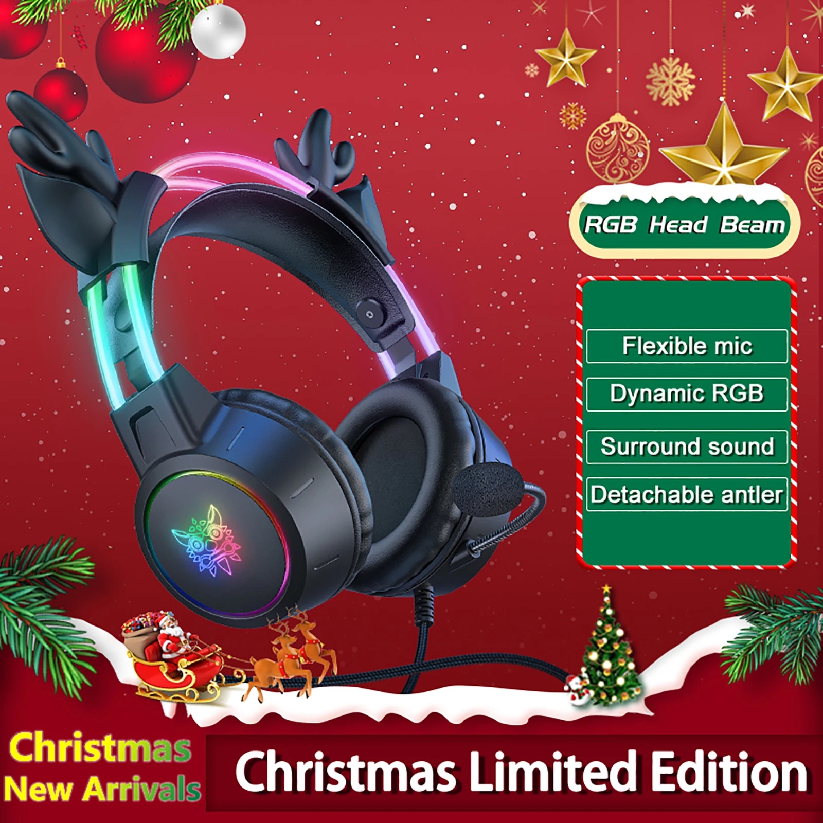 Gaming Headset With Mic Rgb - ONIKUMA Gaming Headset for 2024 New