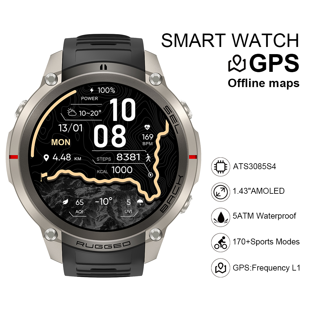 Smartwatches - 2026 DM59 Smart Watch Offline Map