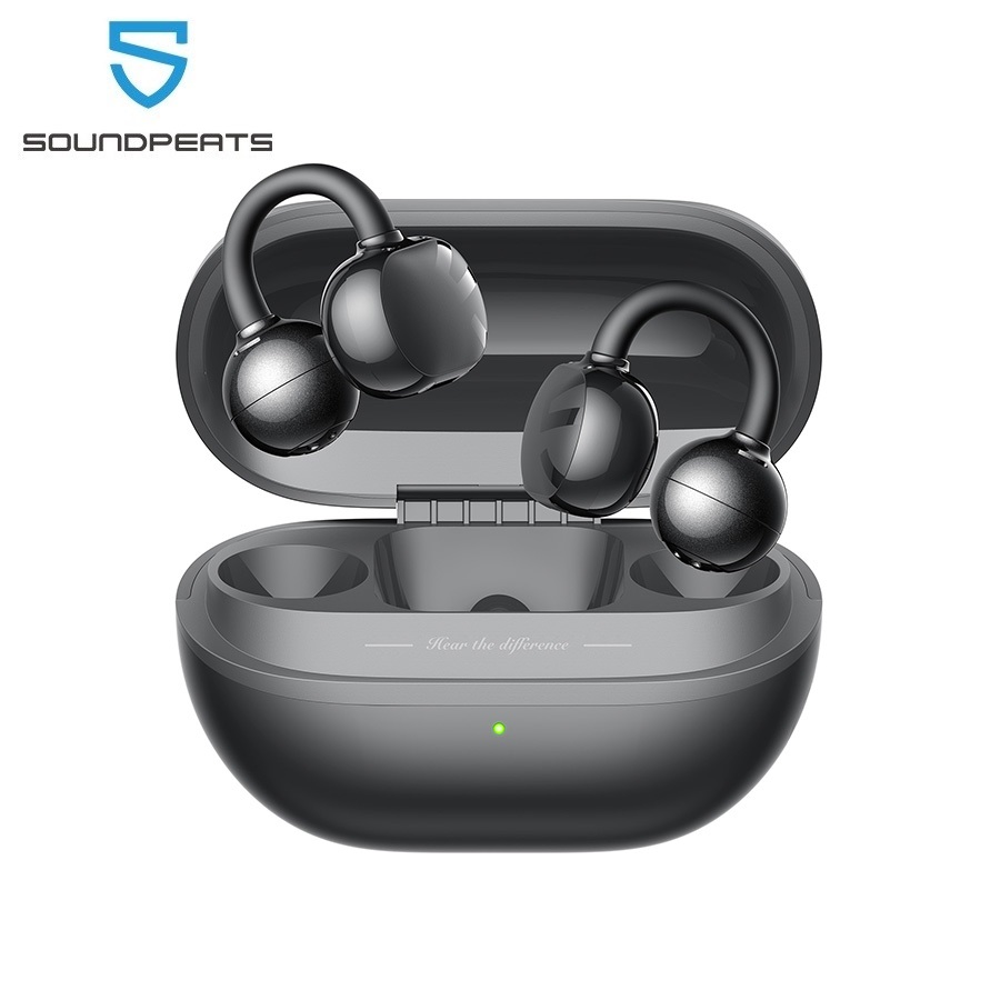 Open Ear Air Conduction Headphones - SoundPEATS POP Clip Wireless Earphones Bluetooth