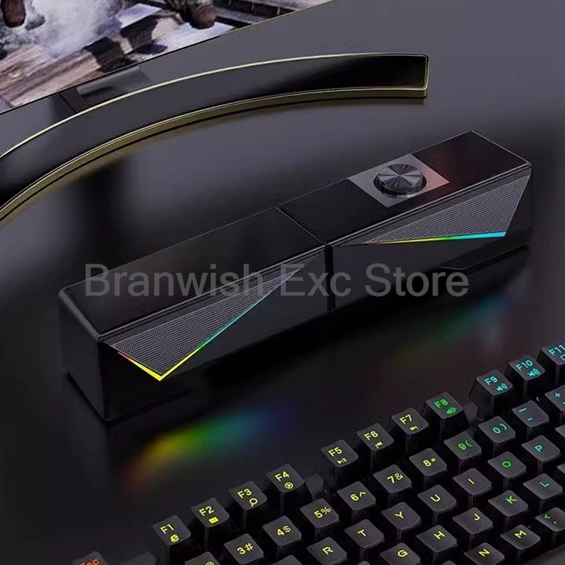 2x2.5W Computer Speaker RGB Li - Rgb Computer Soundbar For Pc review and price