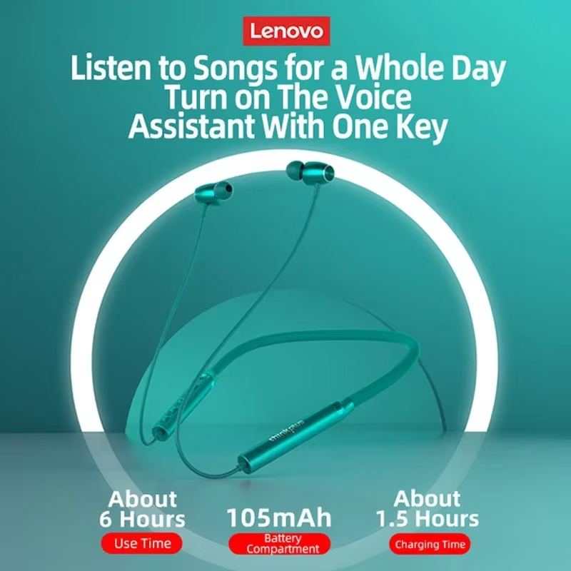New Lenovo HE05X HE05 Pro Neck - Magnetic Neckband Sports Earphones review and price