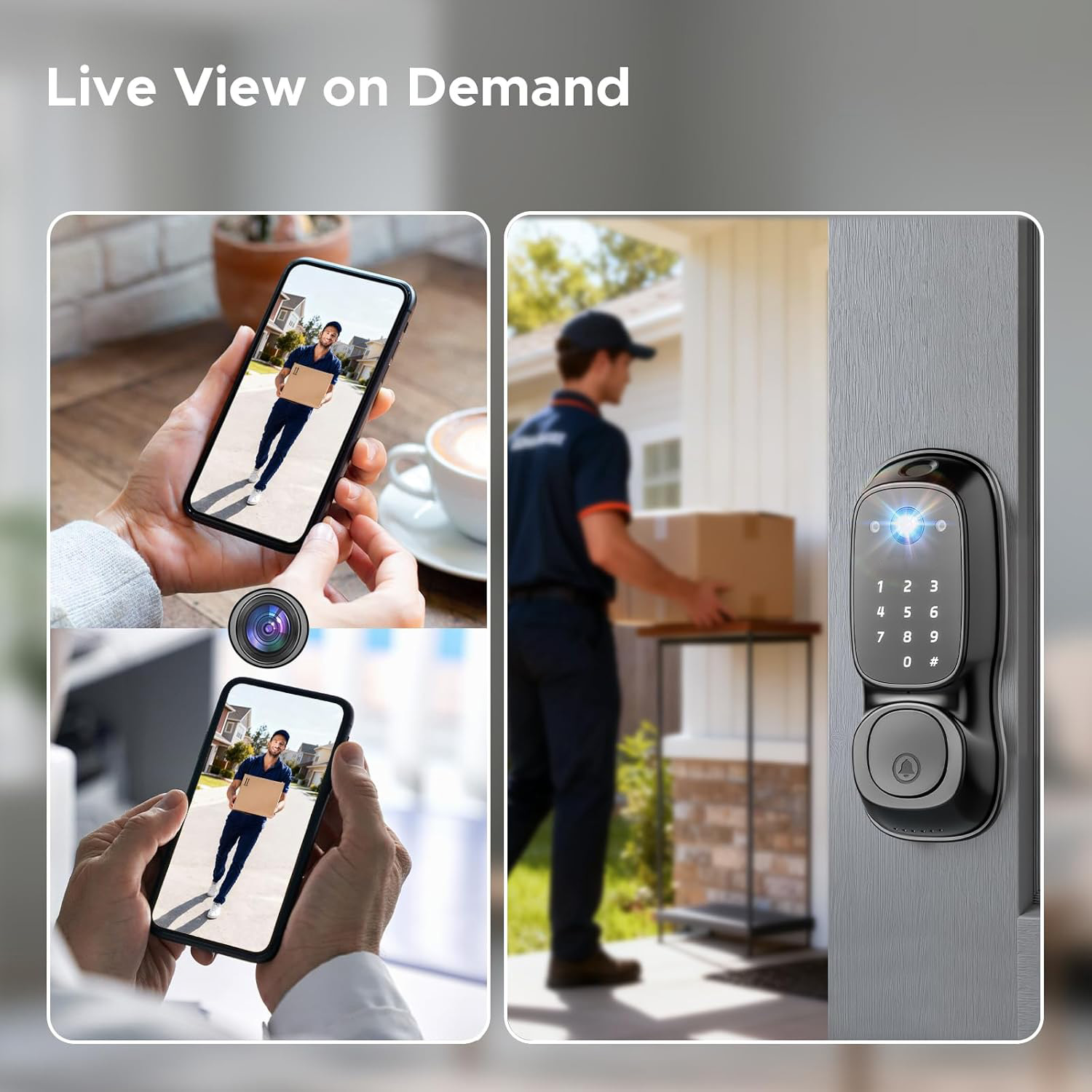Tuya Wifi Smart Door Lock ‎Cam - Cameras review and price