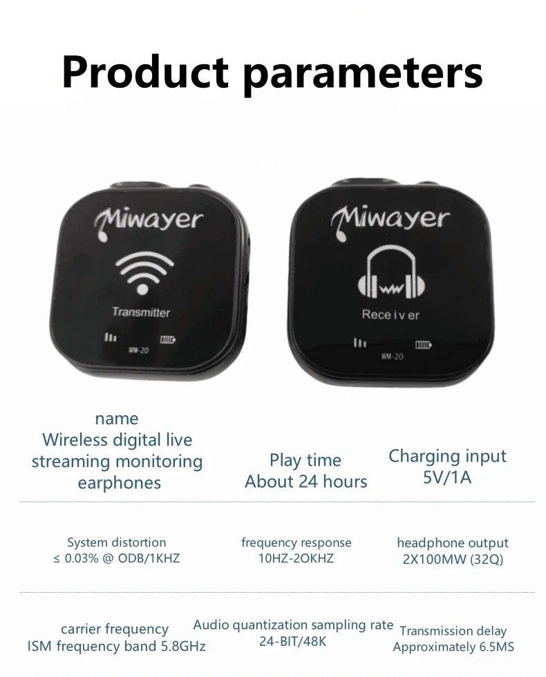 Miwayer WM-20 5.8G Wireless In - In Ear Monitors For Singers review and price