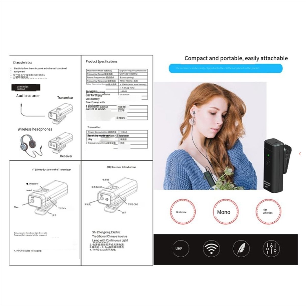 ONGE Wireless Earphone Monitor - In Ear Monitors For Singers review and price
