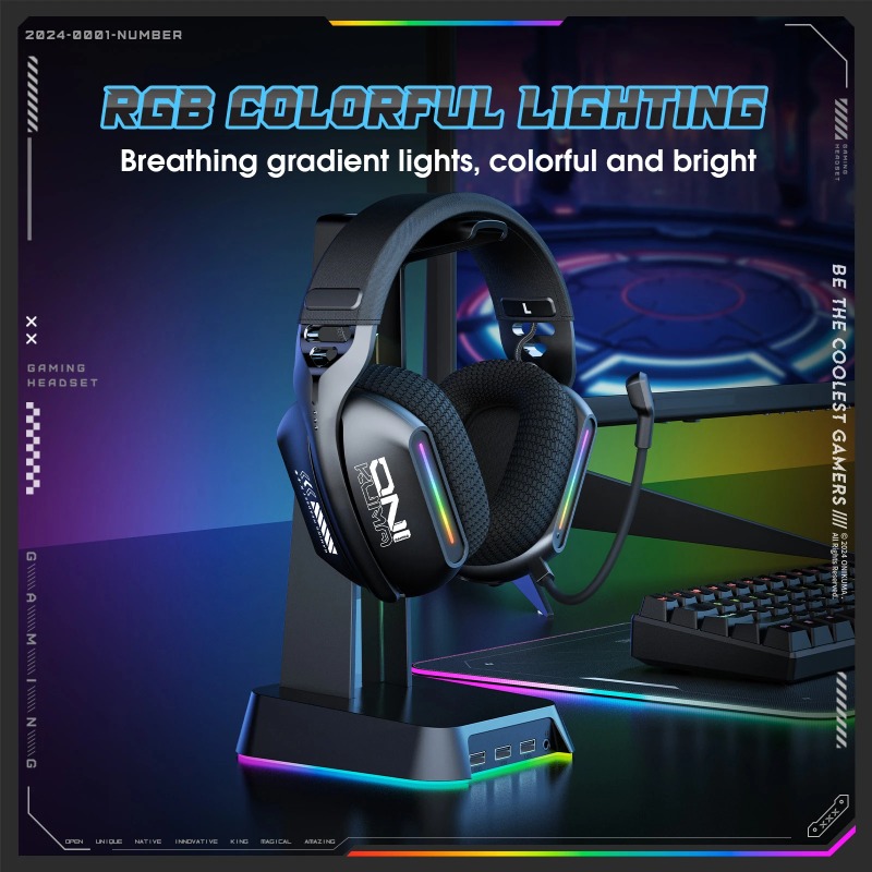 ONIKUMA GT808 Wireless Gaming  - Gaming Headset With Mic Rgb review and price