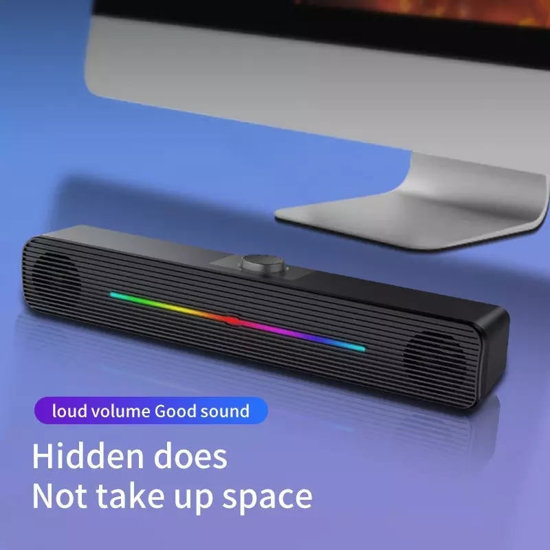 E-1407 Wholesale RGB Lights Wi - Rgb Computer Soundbar For Pc review and price