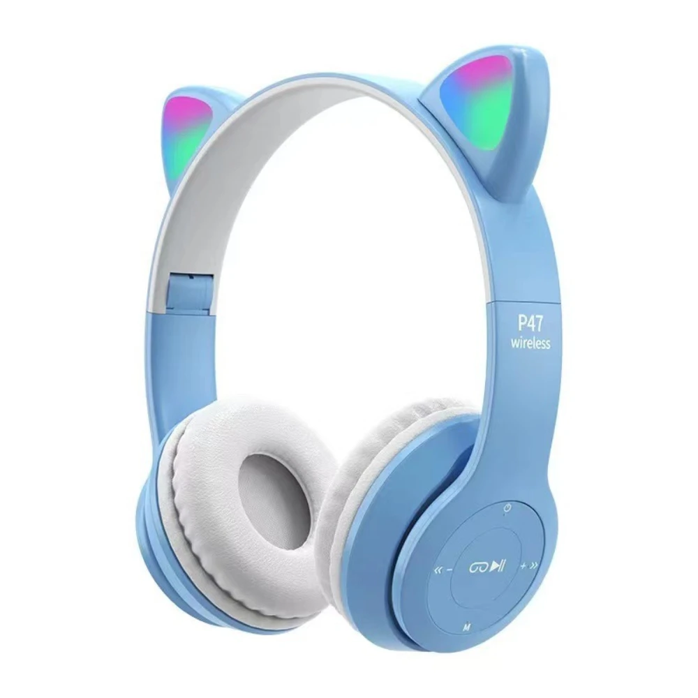 Cute Cat Ear Bluetooth Compati - Cat Ear Bluetooth Headset Led review and price