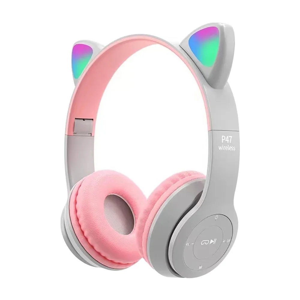 Cute Cat Ear Bluetooth Compati - Cat Ear Bluetooth Headset Led review and price