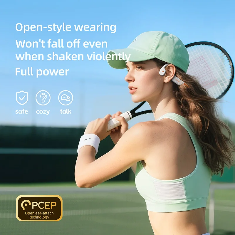 POLVCDG X9 Bone Conduction Ear - Type C Wired Earphones With Mic review and price