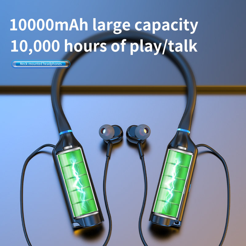 10000mAh 10000Hours Playback W - Magnetic Neckband Sports Earphones review and price