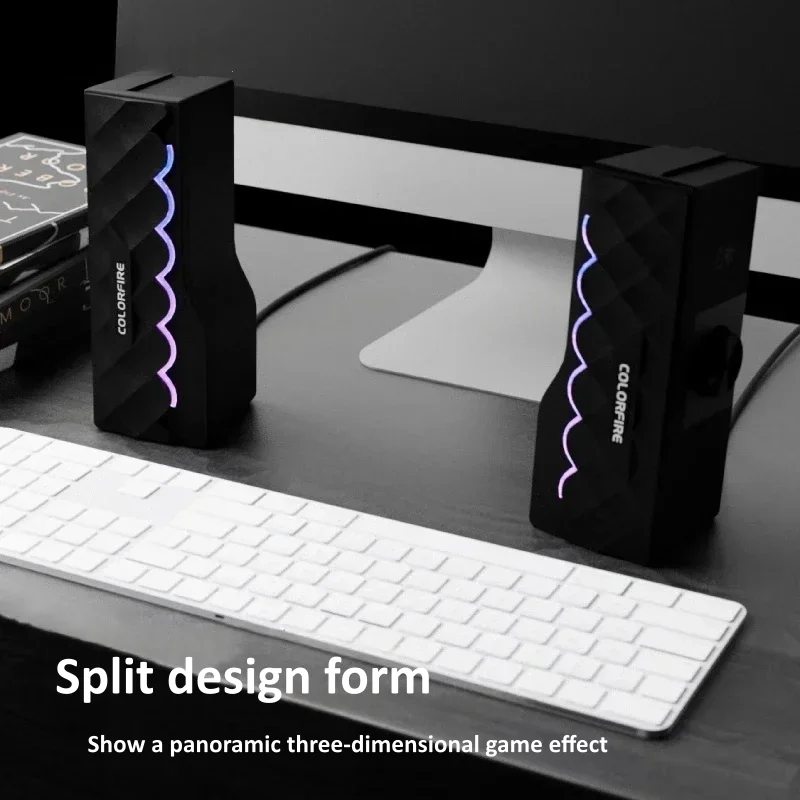 HIFI Sound Quality Wired Compu - Rgb Computer Soundbar For Pc review and price