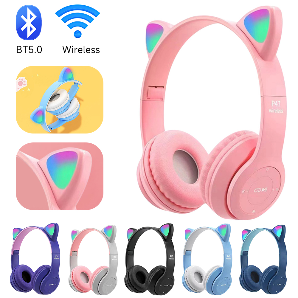 P47M Wireless Bluetooth Headse - Gaming Headset With Mic Rgb review and price