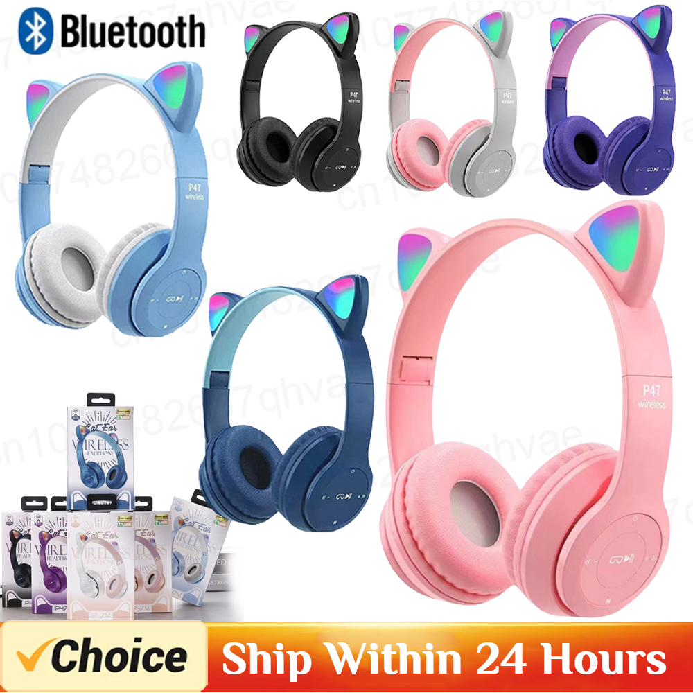 P47M Wireless Bluetooth Headse - Gaming Headset With Mic Rgb review and price