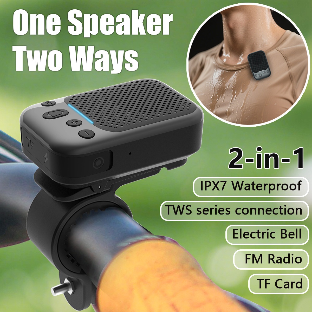 Mini Bike Wireless Speaker Blu - Portable Bluetooth Speaker Waterproof Ipx7 review and price