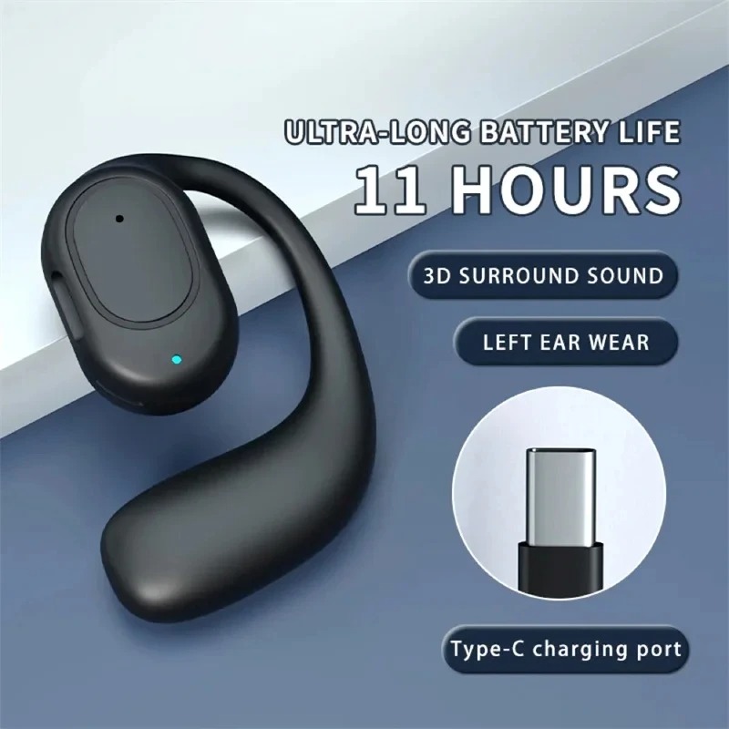 Single One Ear Hook Bone Condu - Open Ear Air Conduction Headphones review and price