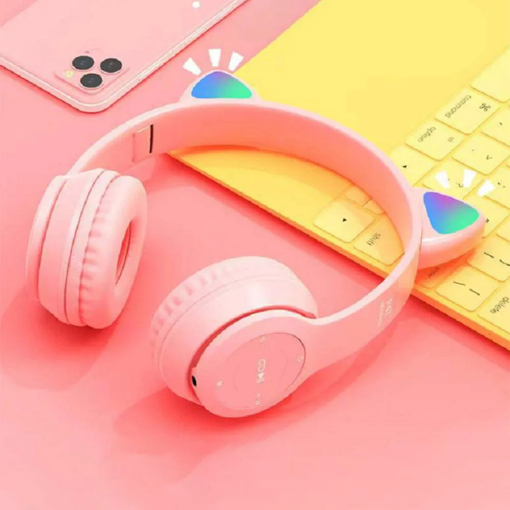Cute Cat Ear Wireless Headphon - Cat Ear Bluetooth Headset Led review and price
