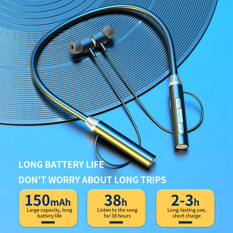 9D Wireless Bluetooth Earphone - Magnetic Neckband Sports Earphones review and price