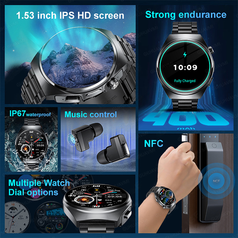 For Man Women New 2 in 1 Smart - Tws Earbuds Bluetooth 5.3 review and price