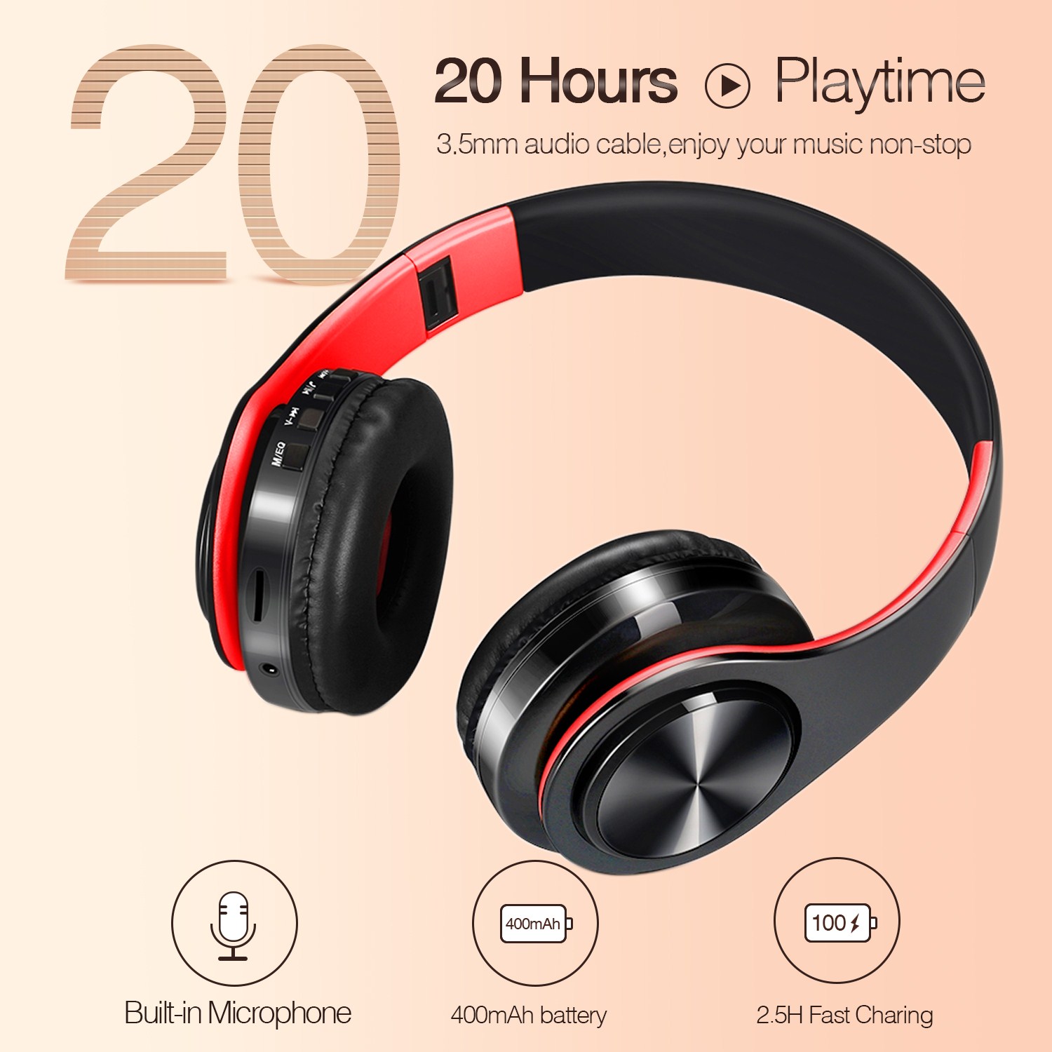 CATASSU Earphone Bluetooth Hea - Anc Wireless Over Ear Headphones review and price
