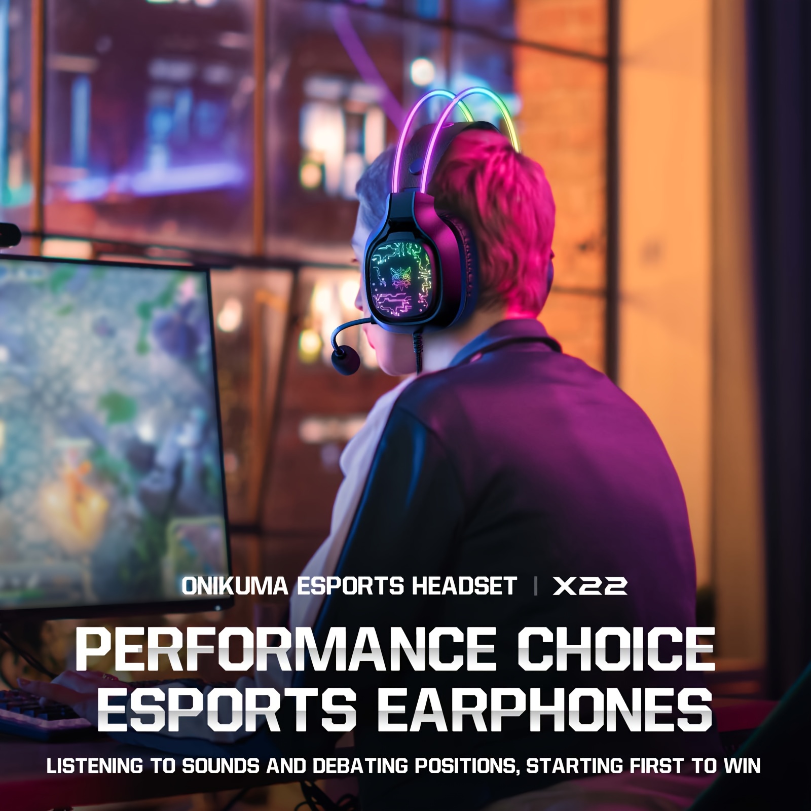 ONIKUMA X22 Gaming Headset RGB - Gaming Headset With Mic Rgb review and price