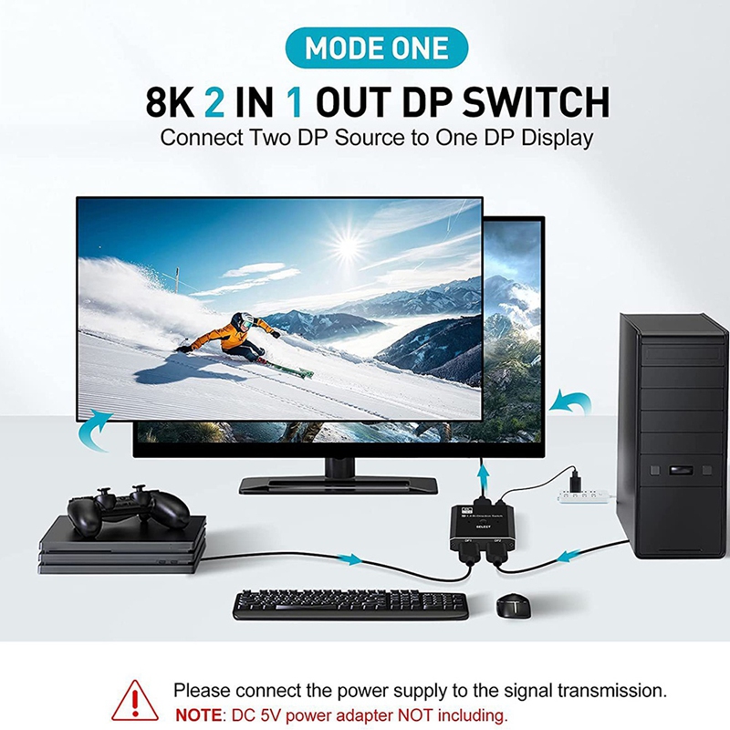 8K DisplayPort Switch 2 in 1 O - Laptops review and price