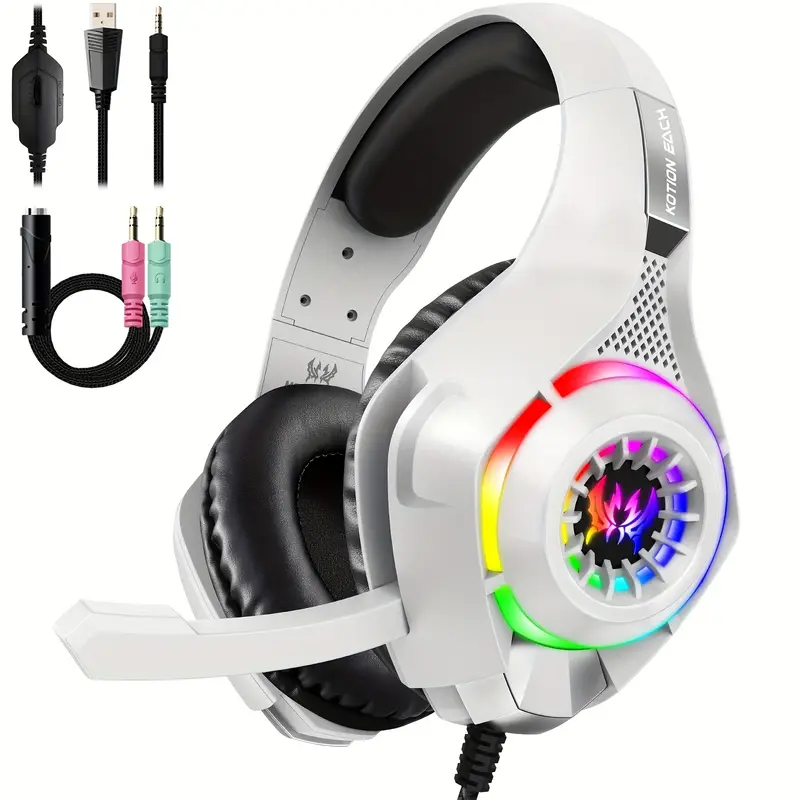 Gaming Headset for PC, PS4, PS - Gaming Headset With Mic Rgb review and price