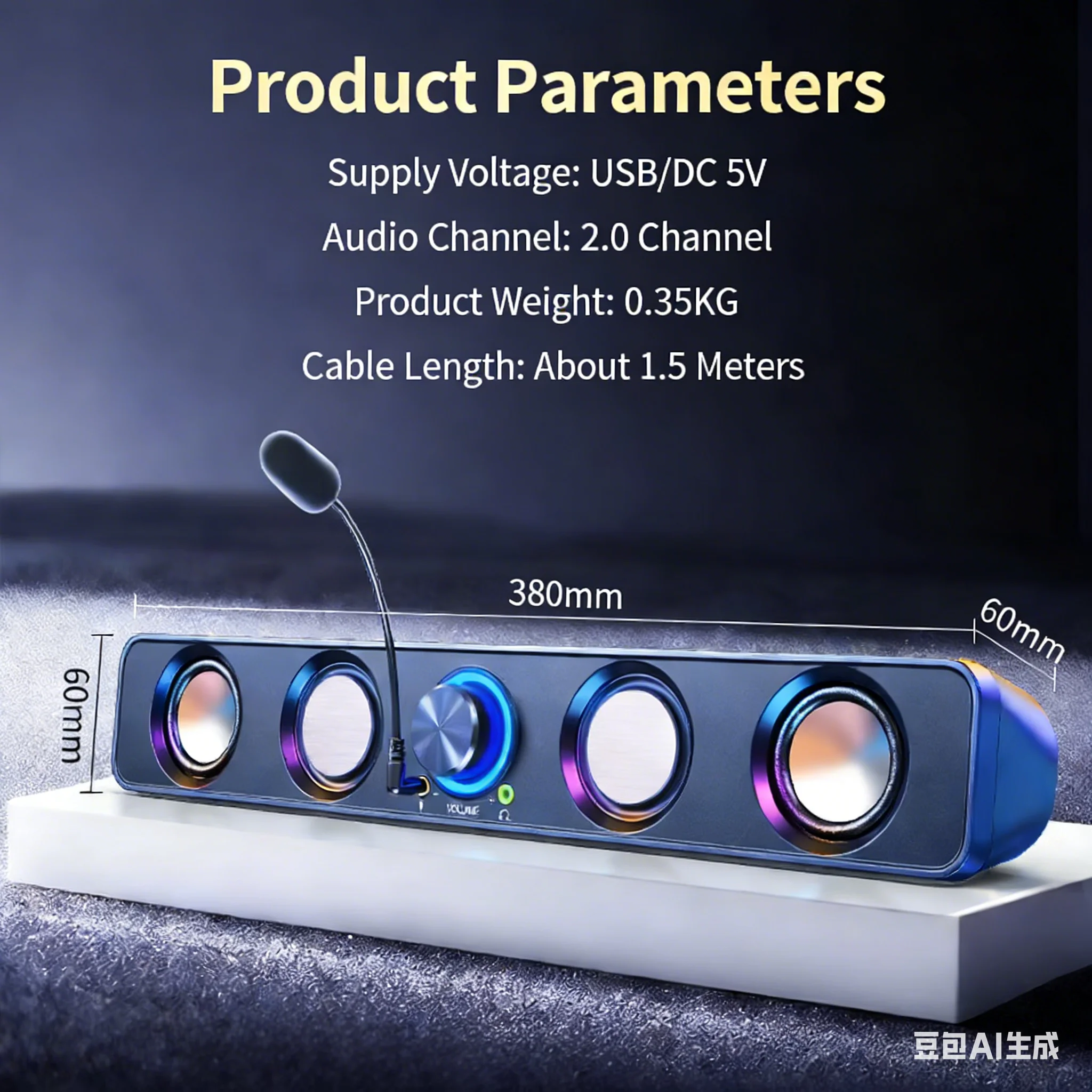 Home Theater Speakers System S - Rgb Computer Soundbar For Pc review and price