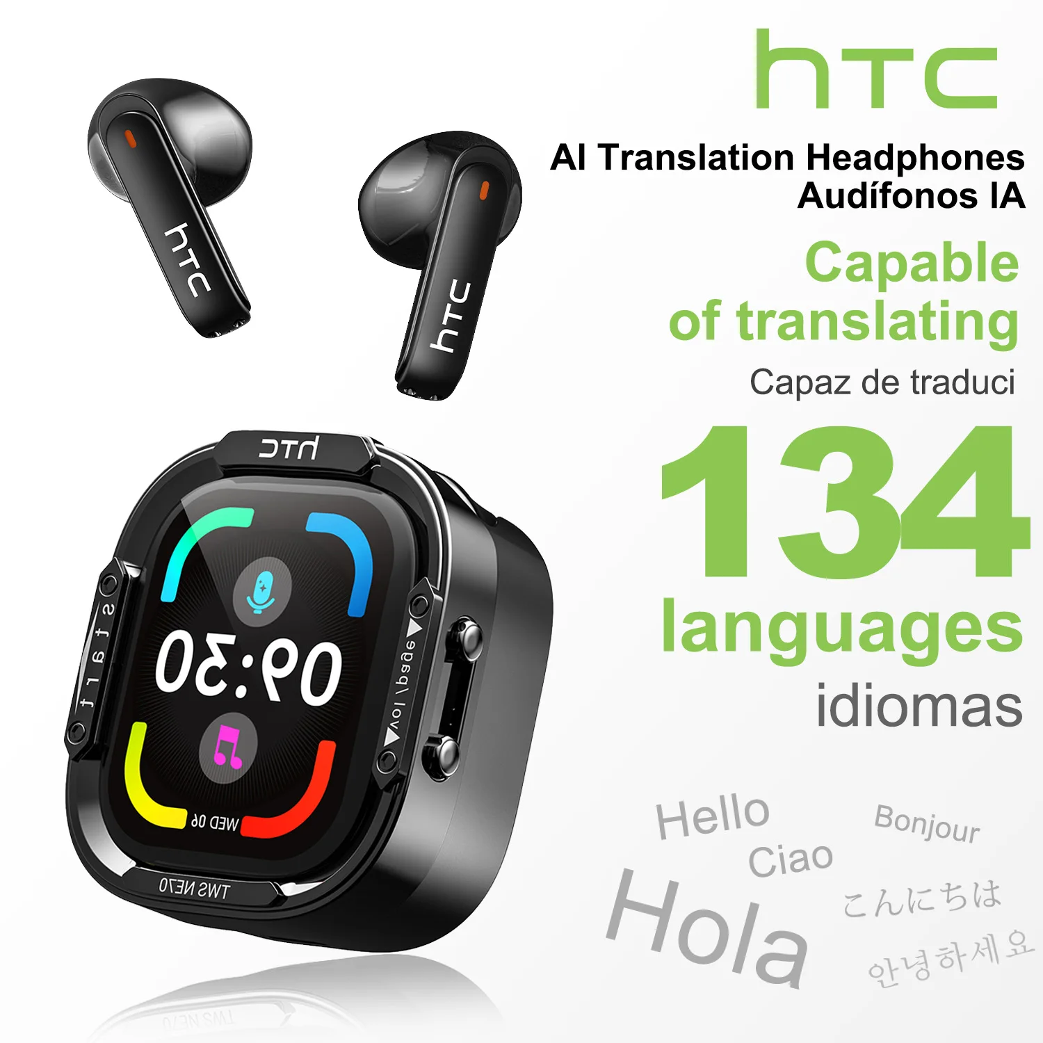 HTC NE70 Bluetooth V6.0 Headph - Type C Wired Earphones With Mic review and price