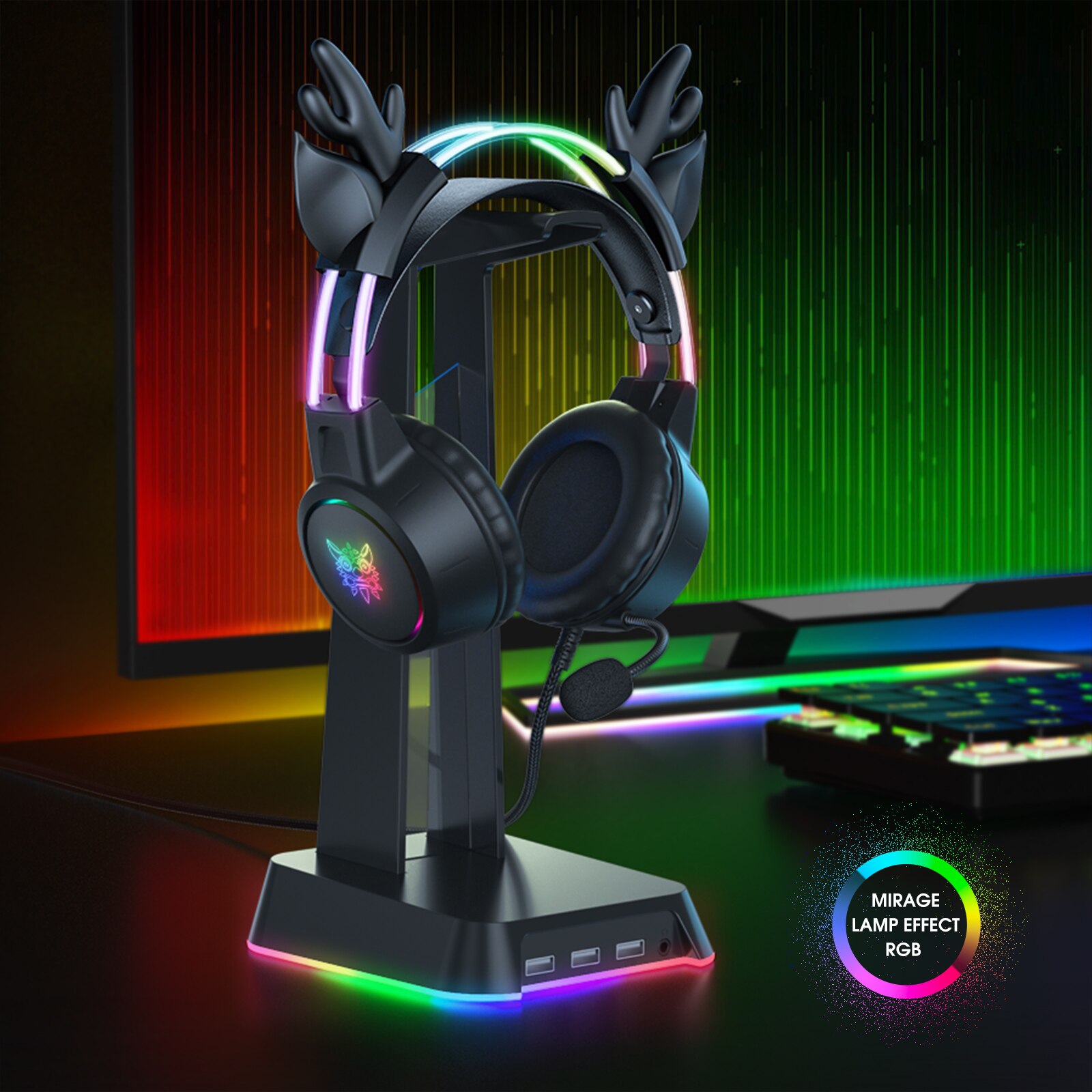 ONIKUMA Gaming Headset for 202 - Gaming Headset With Mic Rgb review and price