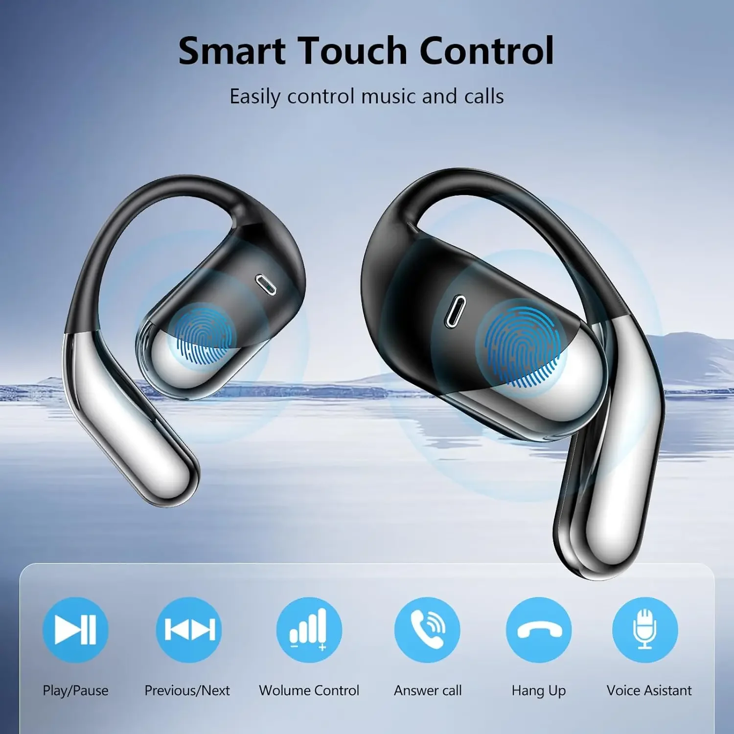 Wireless Earbuds Sport Bluetoo - Anc Wireless Over Ear Headphones review and price