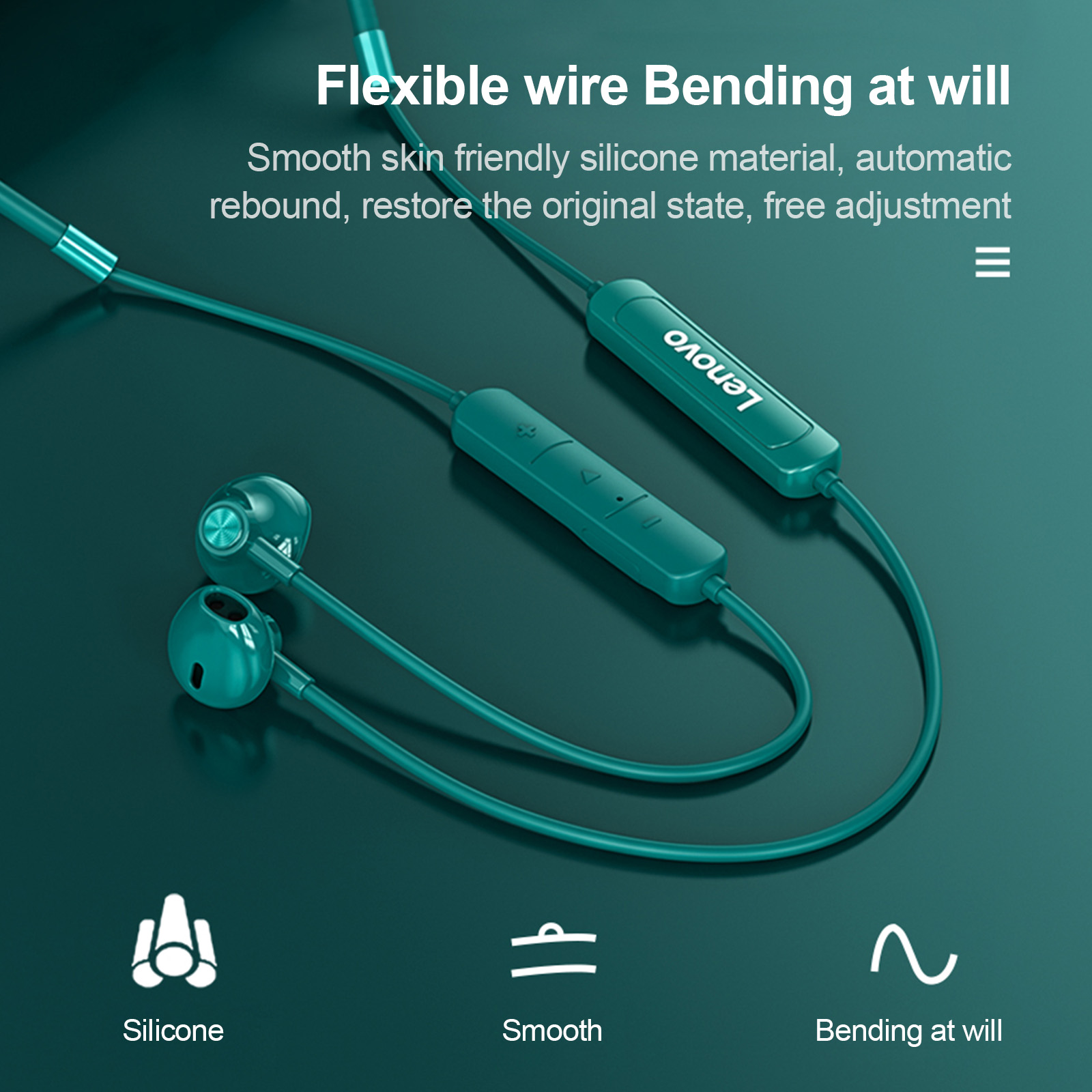 Original Lenovo SH1 Earphone B - Magnetic Neckband Sports Earphones review and price