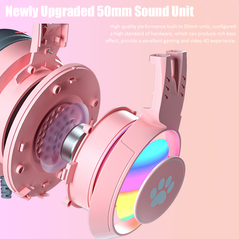 Cute Cat Ear Gaming Headphones - Gaming Headset With Mic Rgb review and price