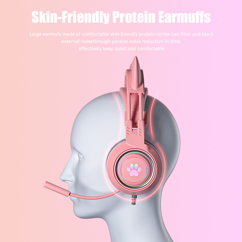 Cute Cat Ear Gaming Headphones - Gaming Headset With Mic Rgb review and price