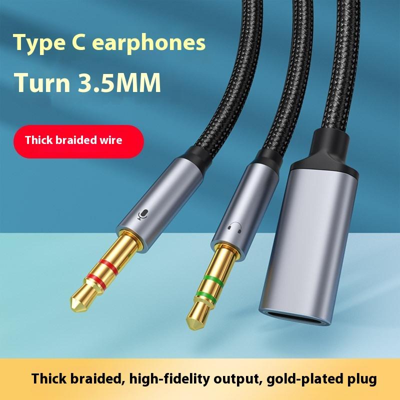1Pcs Phone Tablet PC Accessori - Type C Wired Earphones With Mic review and price