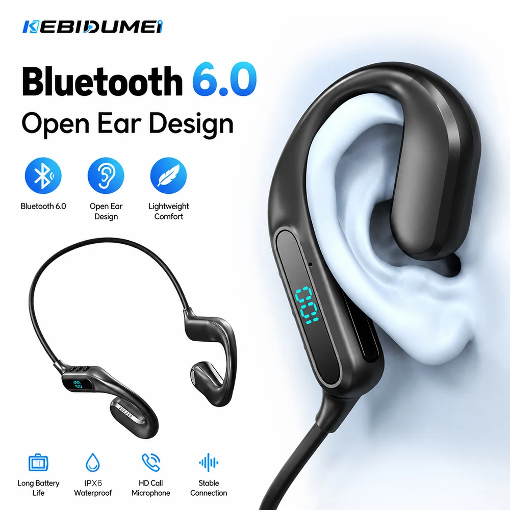KEBIDUMEI Bluetooth 6.0 Air Co - Open Ear Air Conduction Headphones review and price