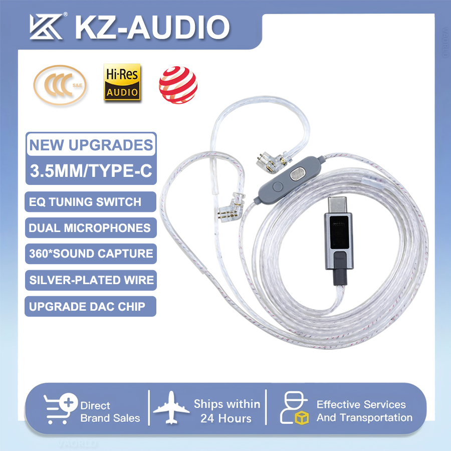 NEW KZ M2 Dual Microphone silv - Type C Wired Earphones With Mic review and price
