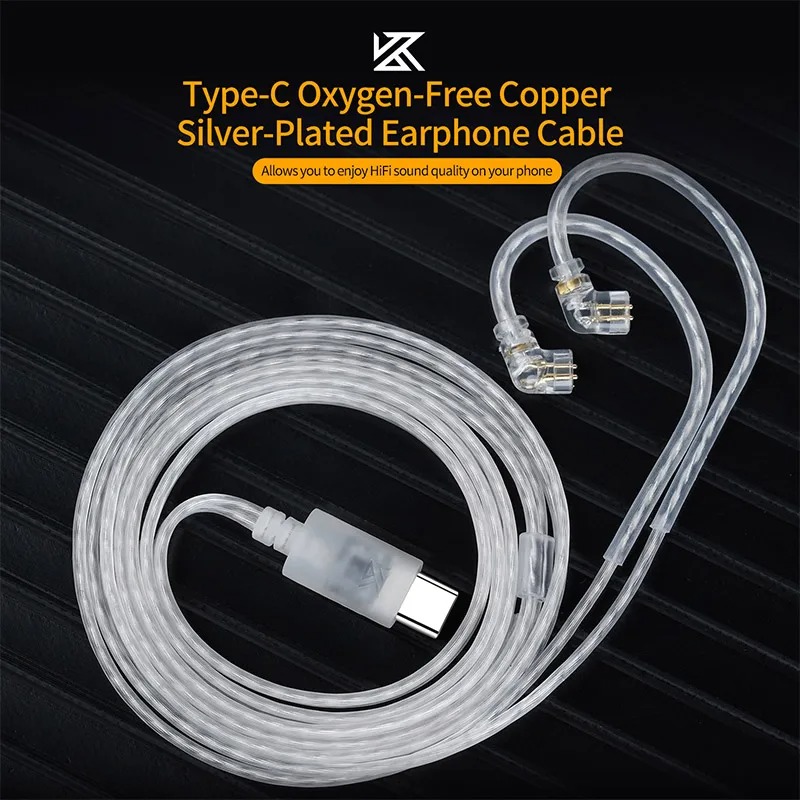 KZ Earphones Type-c 2PIN Cable - Type C Wired Earphones With Mic review and price